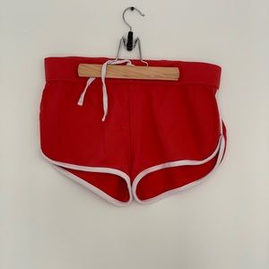 Red sweatshirts